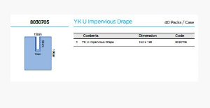 [유한] IMPERVIOUS SPLIP DRAPE (8030705)- U자형 수술포(20개입)